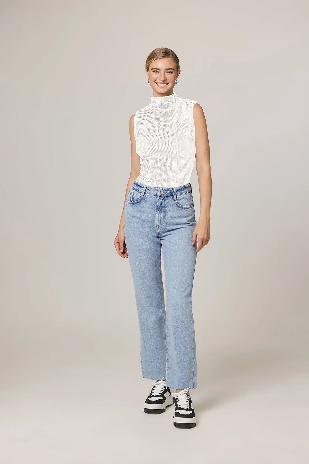 Issey Miyake Pleated Tank Top White - IsseyMiyakePleats