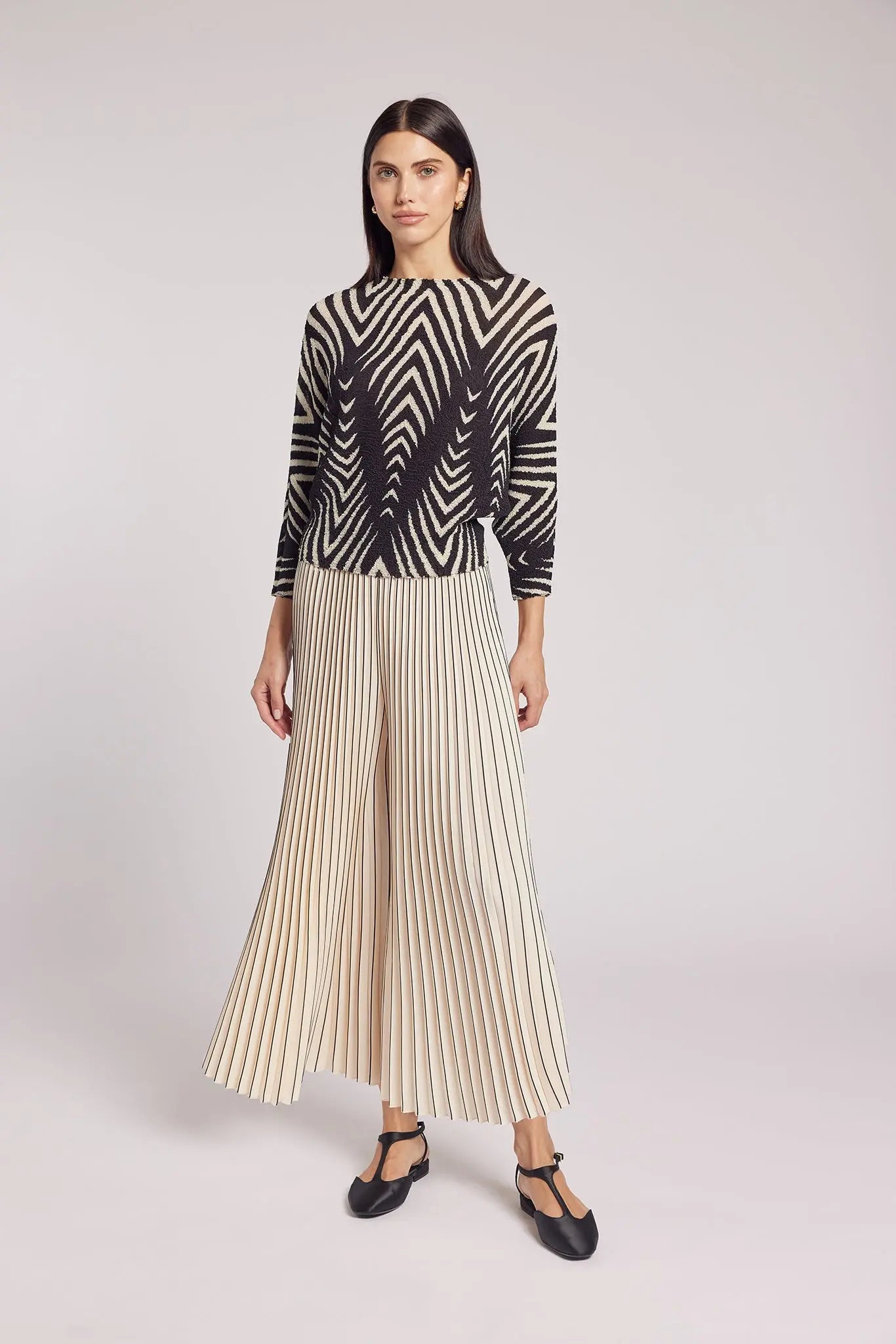 Issey Miyake Plissé Pleated Pants Cream Color - IsseyMiyakePleats