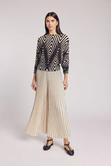 Issey Miyake Plissé Pleated Pants Cream Color - IsseyMiyakePleats