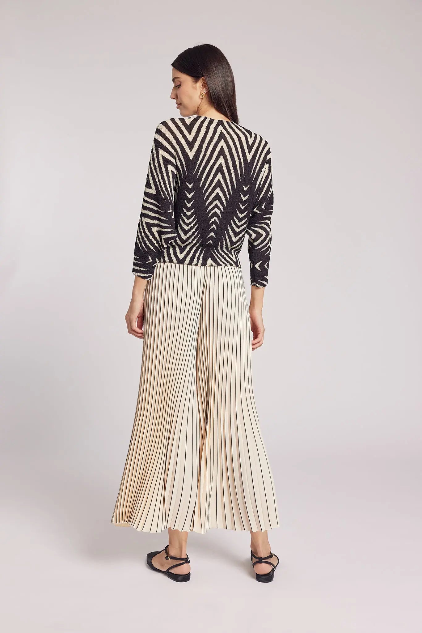 Issey Miyake Plissé Pleated Pants Cream Color - IsseyMiyakePleats