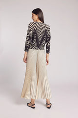 Issey Miyake Plissé Pleated Pants Cream Color - IsseyMiyakePleats